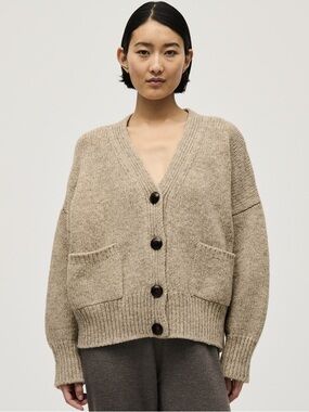 Babaa Cardigan No17 in Mist 100% Spanish Eco Wool- Still Full Price